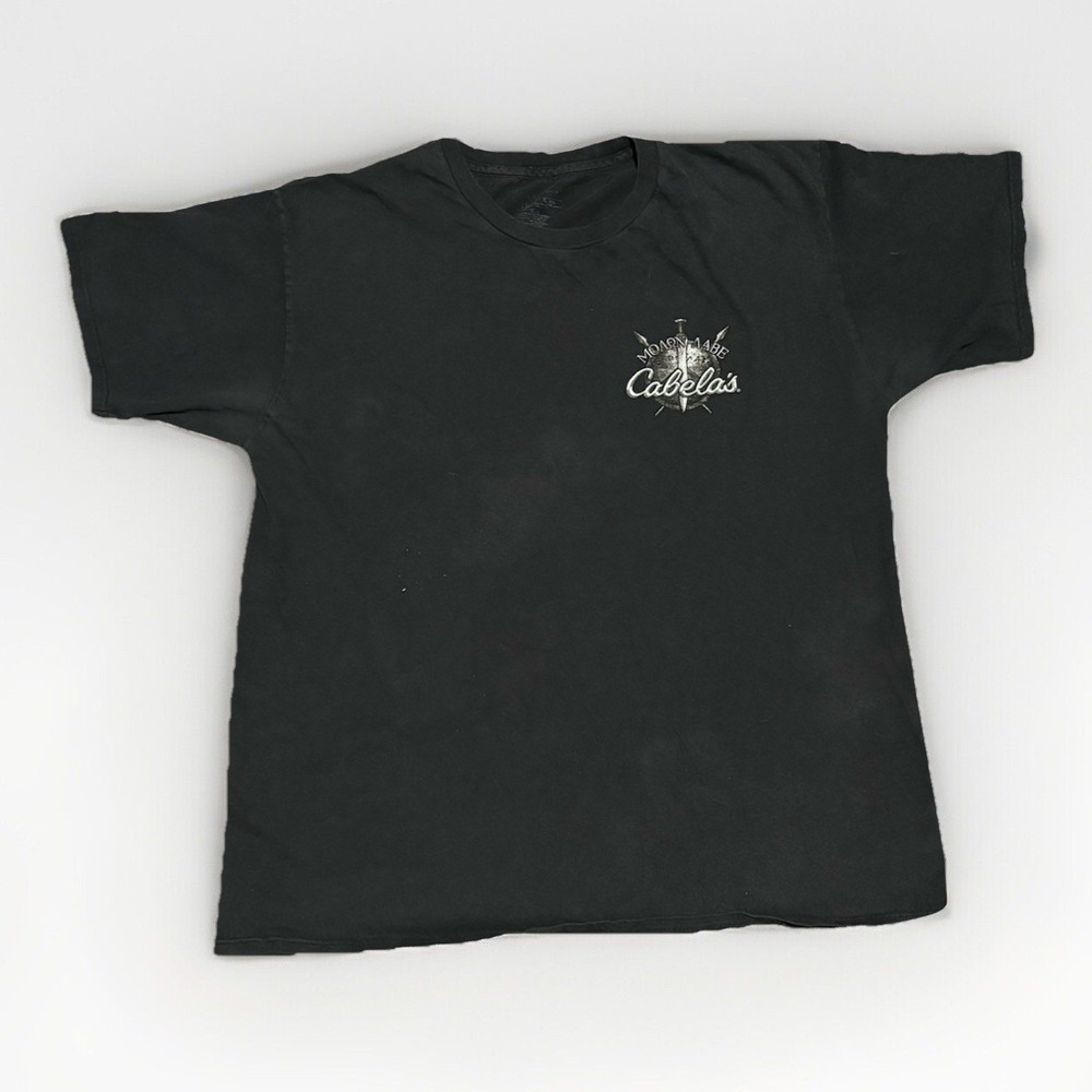 Y2K Cabelas Come And Take Them 2nd Amendment Shirt Size Large Black And Gray